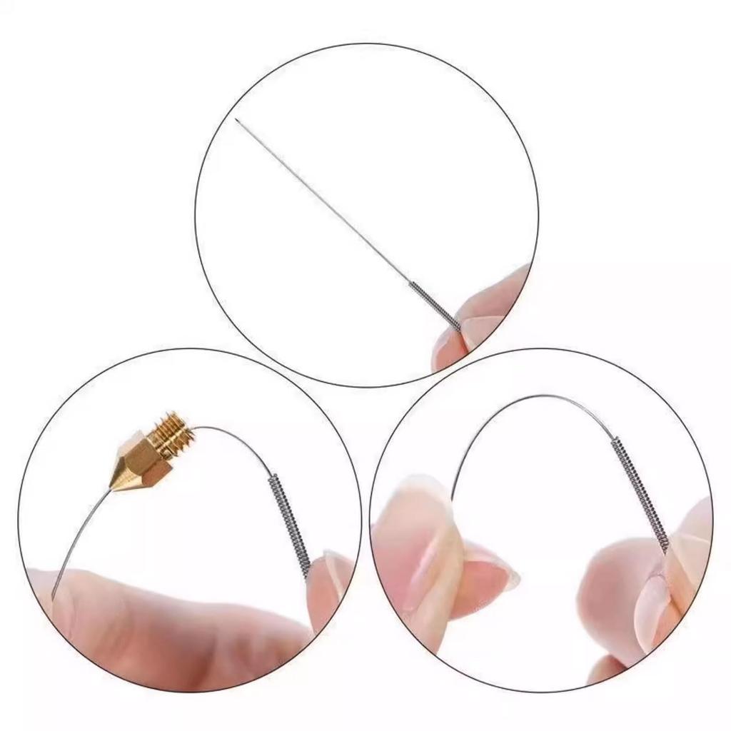 LQHZC Nozzle Cleaning Needle Set Motorcycle Carburetor Cleaning Needle Wire