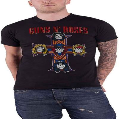Guns N' Roses Men's Vintage Cross Slim Fit T-Shirt X-Large Black