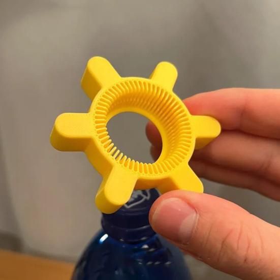 Easy Rotary Bottle Opener Plastic Multi-function Bottle Cap Opener 6.8cm Diameter Bottle Cap Remover for Home Restaurant Bar