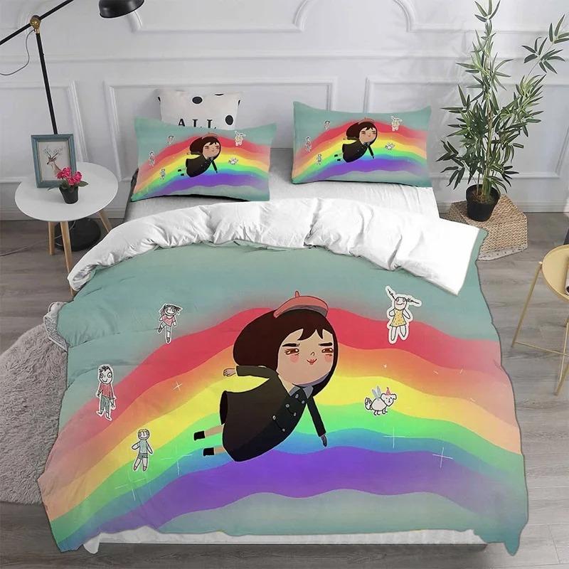 

Little Misfortune Bedding Sets Comforter Quilt Duvet Cover Pillow Case Kids Adult Size Soft Home Textiles 70x133cm 2pcs