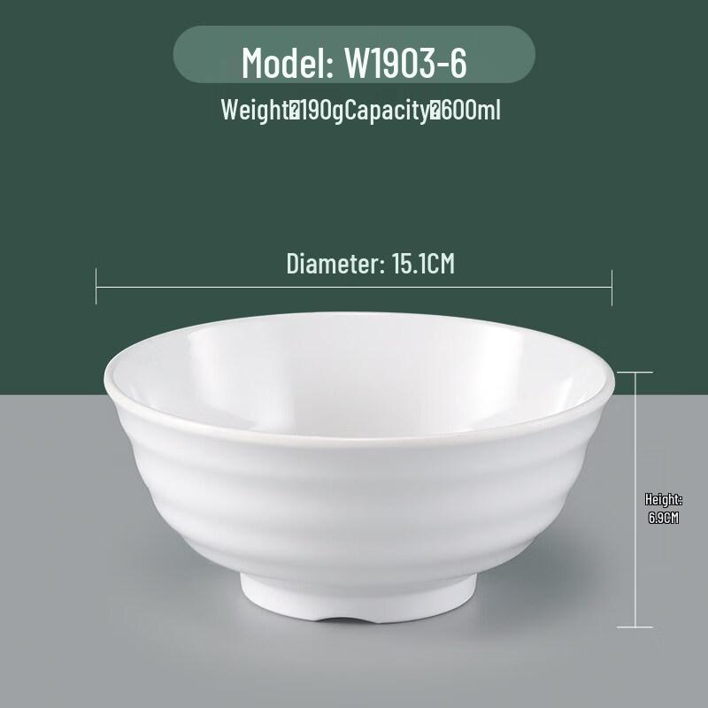Melamine Imitation Porcelain Ramen Bowl Set