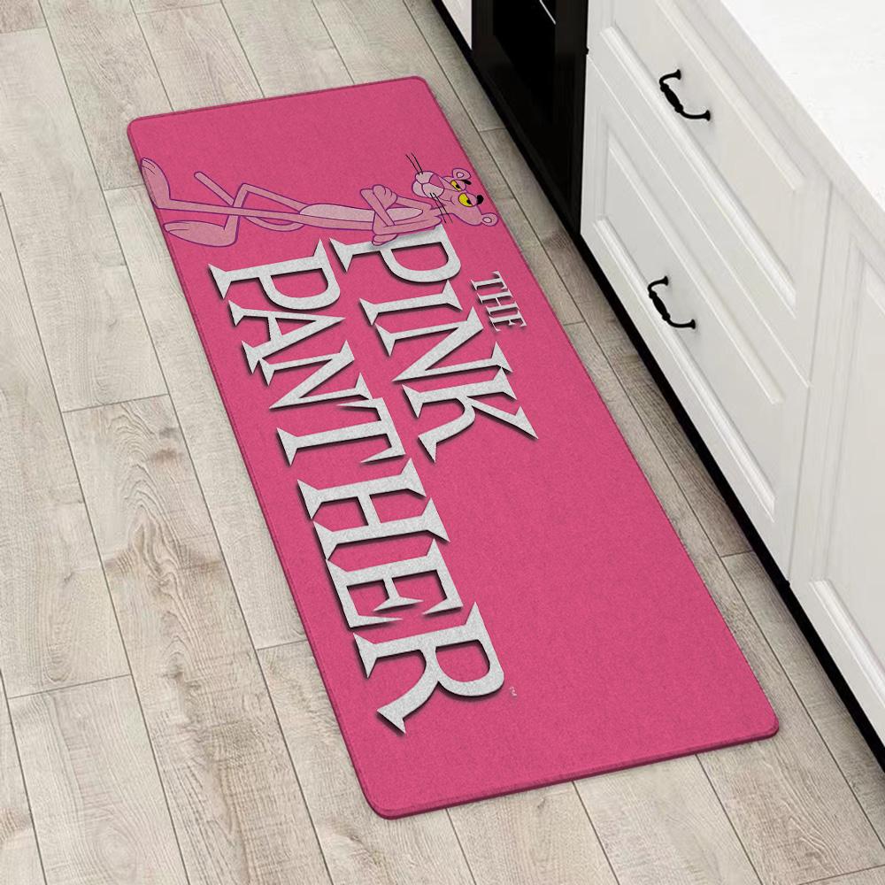 Tappetino d'ingresso Porta d'ingresso Tappeto Rosa Pantera Divertente Tappeto da cucina antiscivolo Tappeti per soggiorno Tappetino per bagno Balcone Tappetini per pavimenti Tappeto