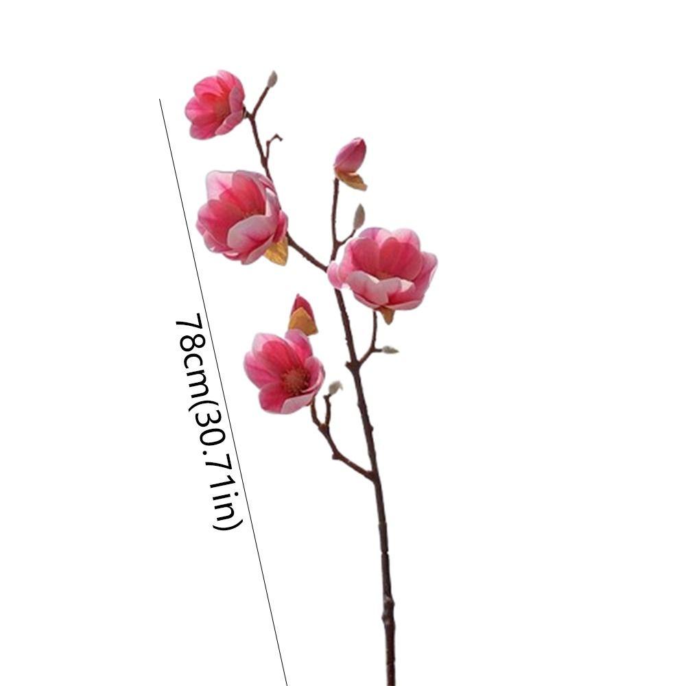 78cm Simulation Big Magnolia Real Touch Artificial Orchid Flowers  Home Living Room Decor
