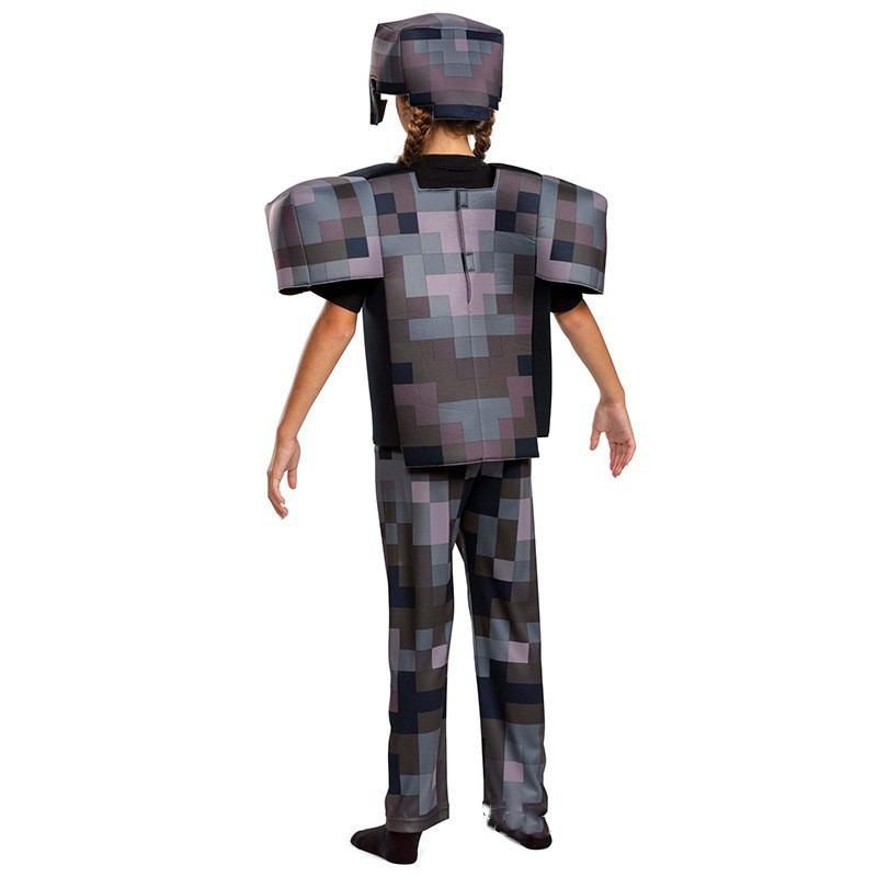 Halloween Minecraft Metal Armor Series Game Stage Role Performance Costume