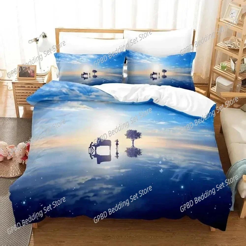 Anime Your Lie in April 3D NEW Duvet Cover Pillowcase Bedding Set Adult Boy Girl Bedroom Decoration Children Single Double Large