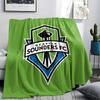Seattle Sounders FC Printed Flannel Blanket, Soft Throw for Bedroom Sofa, Washable,soccer Fan Merchandise, Great Gift.