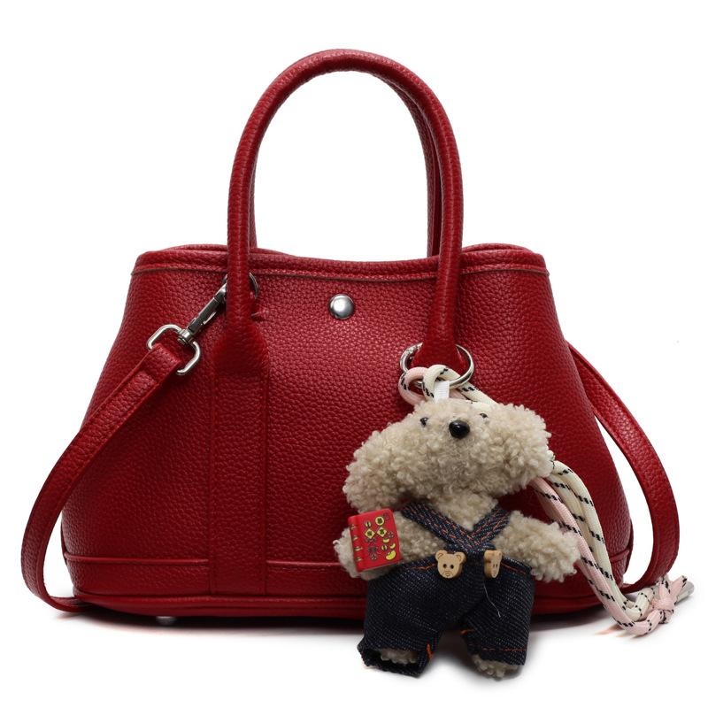 

Простая и повседневная сумка-ведро для поездок на работу, универсальный дизайн, однотонная сумка через плечо