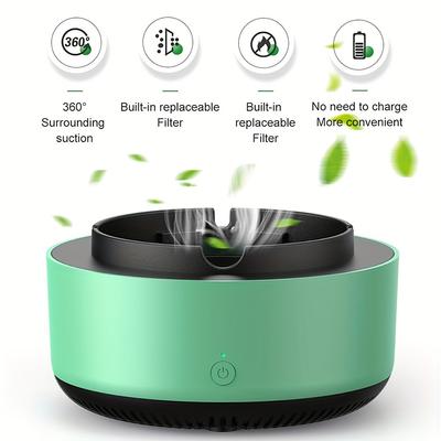 Multifunctionele 2-in-1 luchtreiniger, elimineert geur, luchtzuiverend met filter, geluidsarme aromatherapiemachine voor slaapkamer en auto