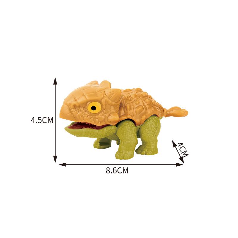 Mini Finger Dinosaur Anime Action Figures Toys Funny Simulation Dino Interactive Biting Hand Creative Tricky Tyrannosaurus Model