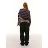Saendeusaundeu (Unisex) Suiting Material Wide Elastic Pants Navy