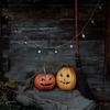 Halloween Retro Lamp String LED Black Lantern Decor for Plants Balconies Signs Furniture Garden Porch Window Wall Door
