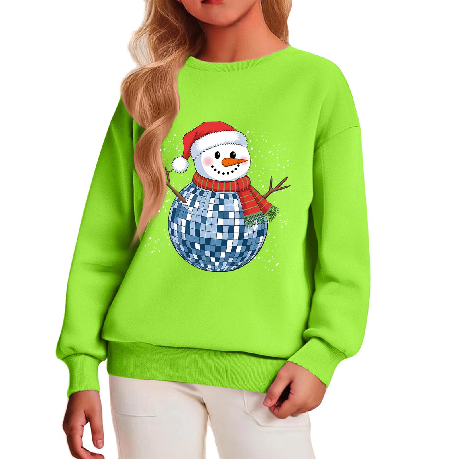 

Детский повседневный пуловер с круглым вырезом и принтом, с длинными рукавами и капюшоном 130 зелёный