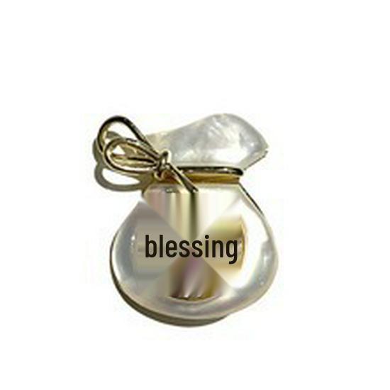 Bo Xin Yun Chinese Style Zircon Shell Brooch: New Year Lucky Bag Accessory