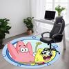 1pcSpongeBob Patrick Office Round Area Rug, Indoor Mat Suitable For Office, Under Office Chairs Bedroom Living Room Home Decor, Room Deco