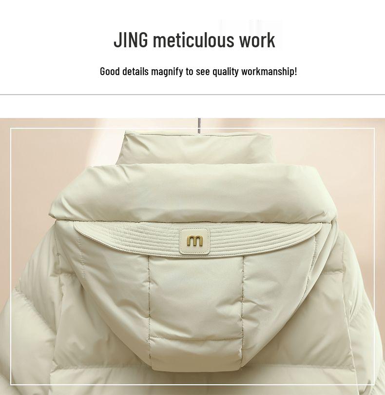 Women's Short Warm Hooded Cotton-Padded Jacket - Winter 2025 Korean Style, Thick and Loose Fit