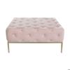Banquette - DKD HOME DECOR - Métal - Rose/Doré - Confortable - Design - Contemporain