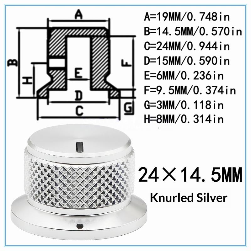 1Pcs Aluminium Potentiometer Knobstop Hat Knobs Control Knob For Guitar/Bass/Amps/Preamps Accessories Guitar Knobs