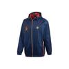 Originals Trefoil Tiger Embroidery Logo Zip Hoodie Jacket Men Outerwear Blue GC8690