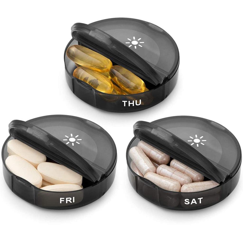 Medicine Box Pill Storage Case Waterproof Container 14 Grids Portable for Home Outdoor
