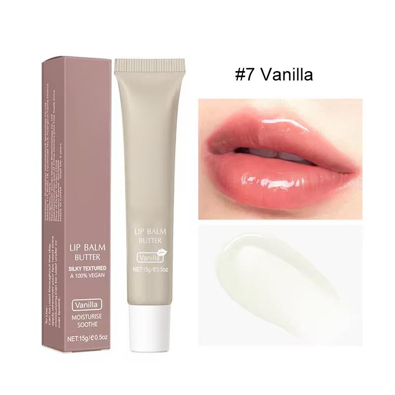 6Pcs Tinted Lip Butter Balm Set 6 Scents Shea Butter Lip Mask For Dry Lips 15g Each