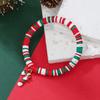 European and American Christmas popular soft pottery bracelet, elk snowman Christmas tree alloy pendant, gift jewelry