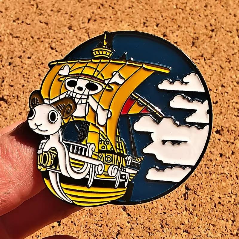 Creativity Anime One Piece Enamel Pins Monkey D Luffy Badges Men Women's Brooches Cool Briefcase Badges Decorate Gifts
