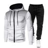 Men's Autumn/Winter Sports Fitness Set: Sweatshirt & Long Pants