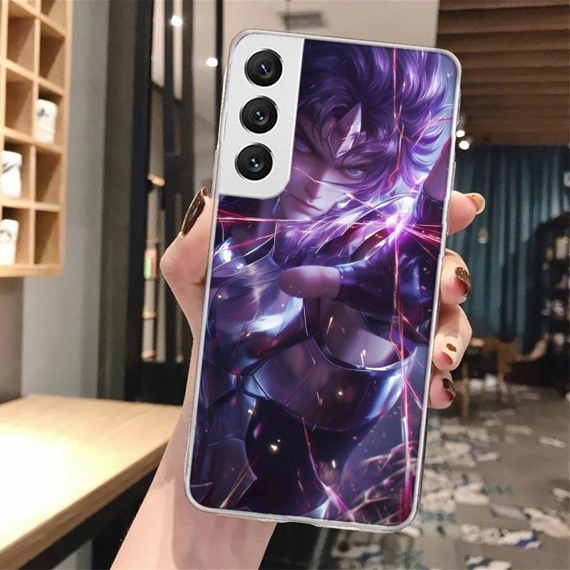 Saint Seiya Cool Soft Phone Case For Samsung Galaxy S24 S23 S22 S25 Ultra S21 Plus S20 FE S10 + S25 Edge Pattern Capa Galaxy S24