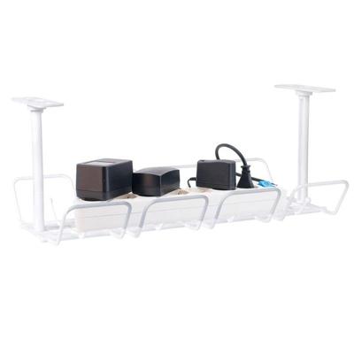 Bandeja organizadora de cables debajo del escritorio, organizador de cables para enchufes, soporte para colgar, regleta, soporte para perforar, almacenamiento de cocina, herramientas para el hogar