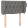 VidaXL Headboard with Ears Dark Grey 83x23x78-88 Cm Fabric3117455
