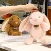 Soft Big Ear Bunny Plush Doll Cartoon Stuffed Animals Cute Rabbit Baby Accompany Sleeping Pillow Girl Christmas Birthday Gift