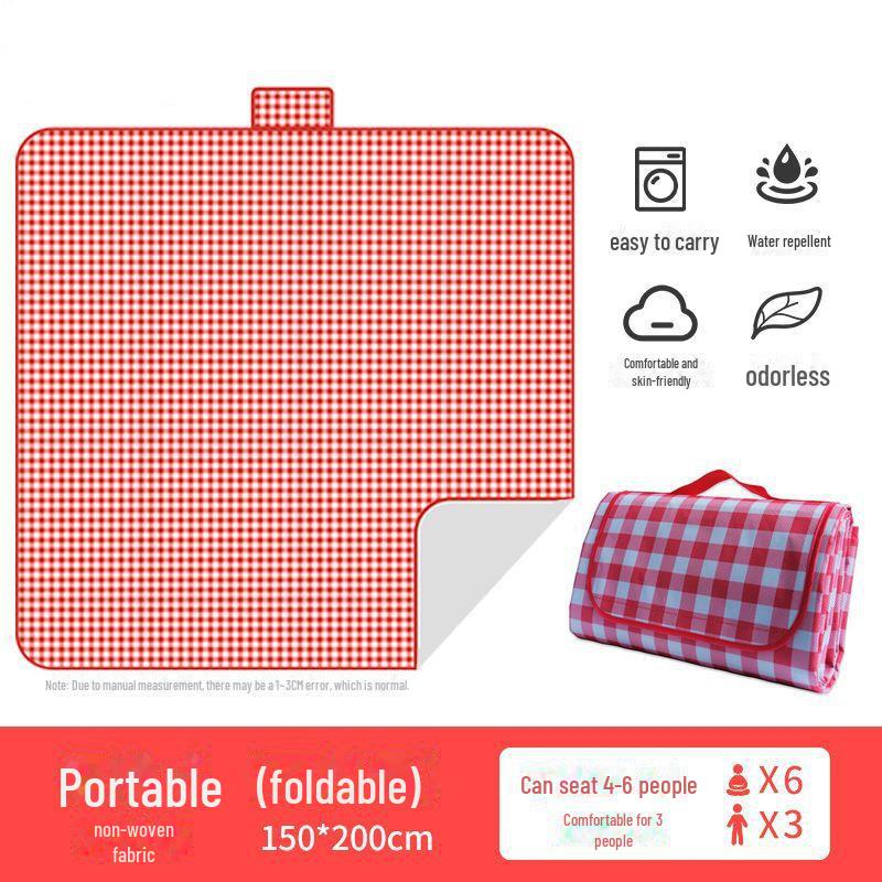 Silná nepromokavá netkaná venkovní pikniková a plážová podložka, odolná proti vlhkosti pro kempování
