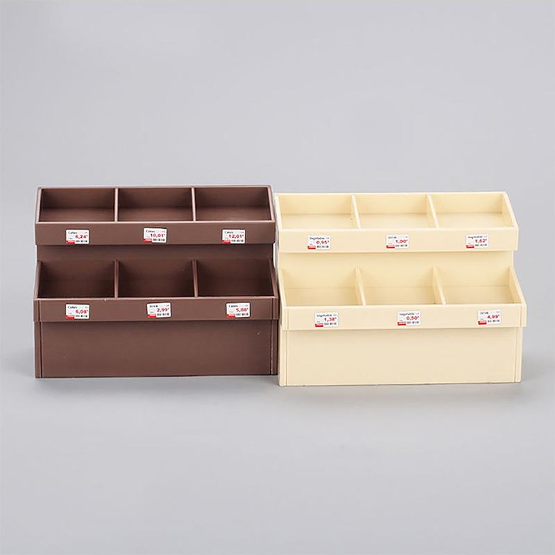 1/12 בית בובות סימולציה מד תצוגה לפירות וירקות בית בובות מיניאטורי מד סופרמרקט אביזרי עיצוב לבית בובות