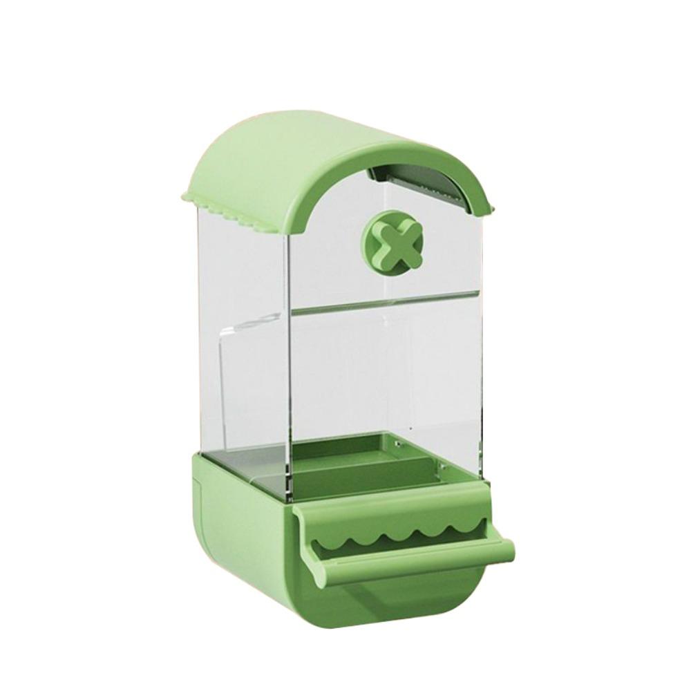 

Plastic Bird Food Dispenser Large-capacity Bird Feeding Bowl Automatic Bird Feeder Parrots