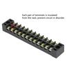 600V 15A Screw Terminal Block Dual Row 12 Positions 600V 15A Screw Terminal Block Pre ulated Terminal Barrier Strip