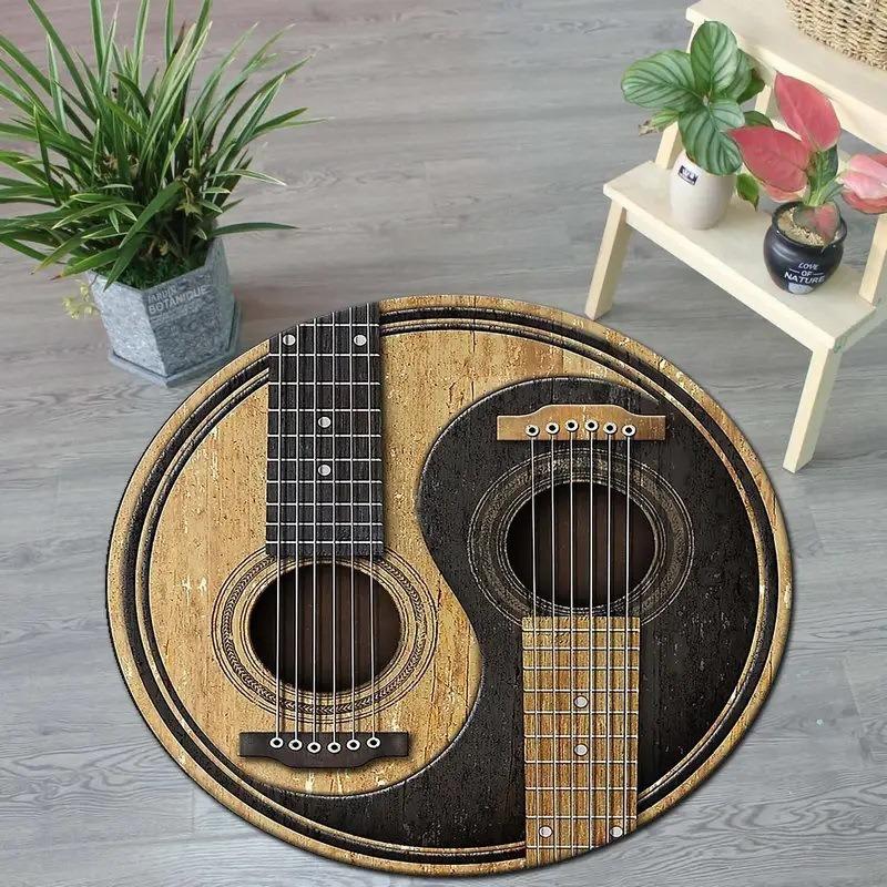 Tree Of Life Round Area Rug Soft Velvet Bath Mat Living Room Sofa Coffee Table Bedroom Bedside Floor Mat
