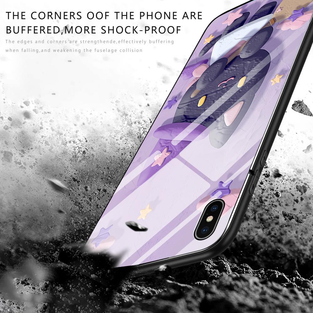 Tempered Glass Phone Case For Samsung A12 A16 A32 A53 S20FE S23 S25 Honor20 X6A 90Lite 9X Huawei Y9Prime2019 P30Lite Soft Edge Shockproof Smooth Shell