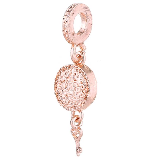 2pcs /Lot 45 Styles Key &Lock Sparkling Beads Charm Pendant Fit Diy Original Bracelets Necklaces For Women Men Jewelry Making