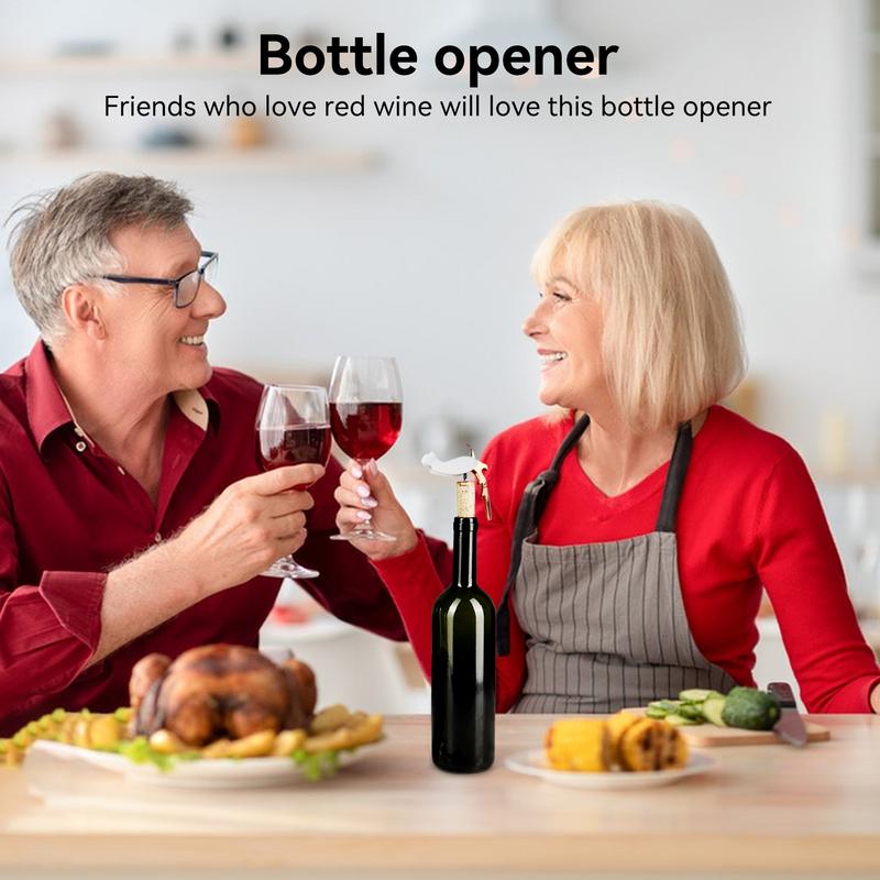 Otwieracz do korków wina w kształcie kota Wielofunkcyjny korkociąg do wina Stal nierdzewna Gadżety kuchenne Otwieracz do butelek na urodziny i do baru
