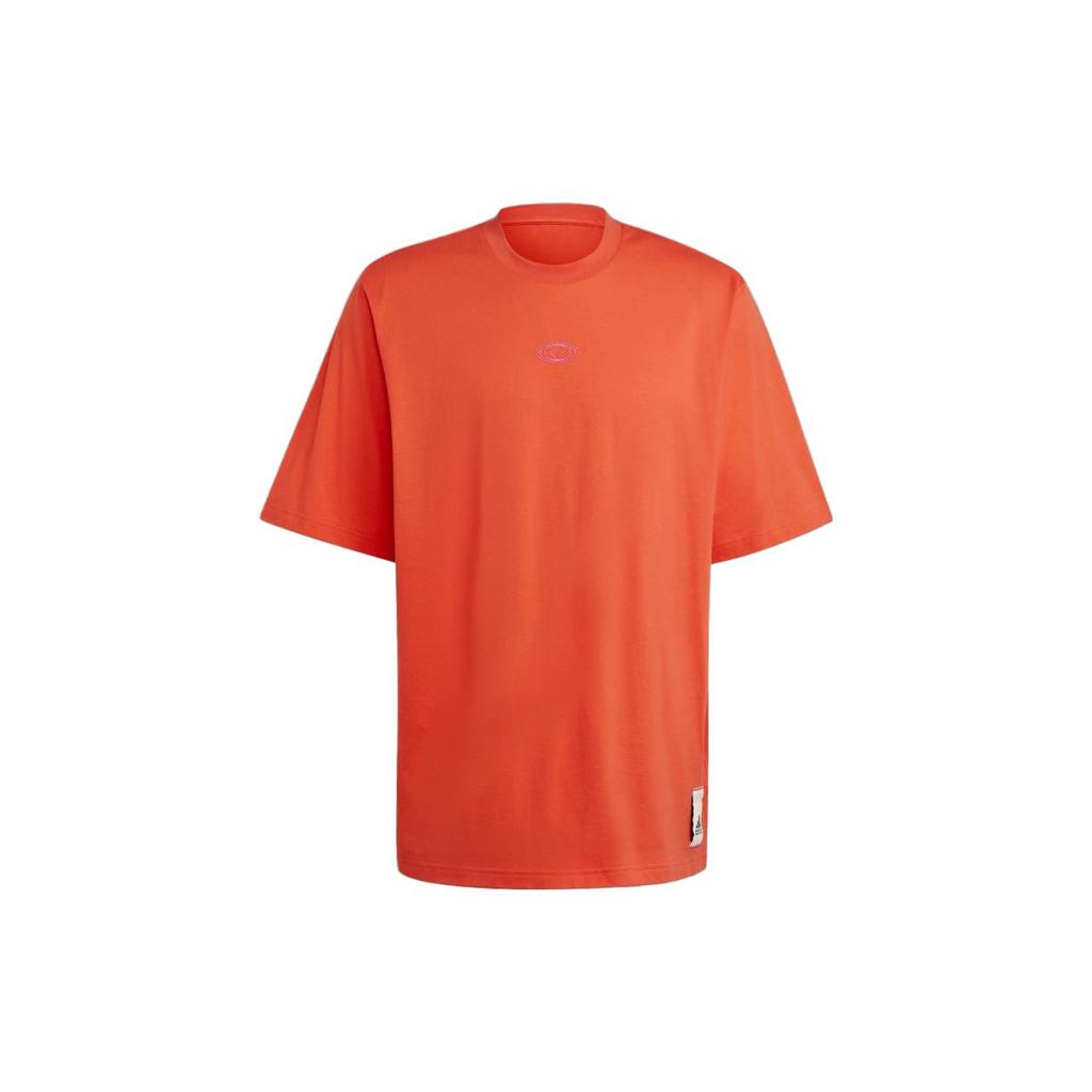 adidas T Shirts Unisex Bright Red Crew Neck Moderate Straight Fit IL8294
