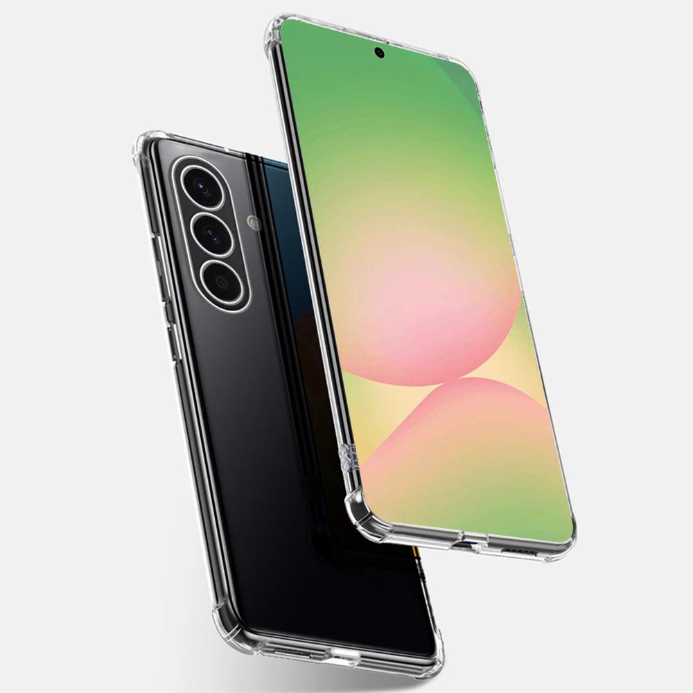 Clear Crystal Silicon Soft Cover for Samsung Galaxy A56 A36 A26 A16 A06 A55 A35 A25 A15 A05 A54 Four Corner Anti Drop Soft Shell