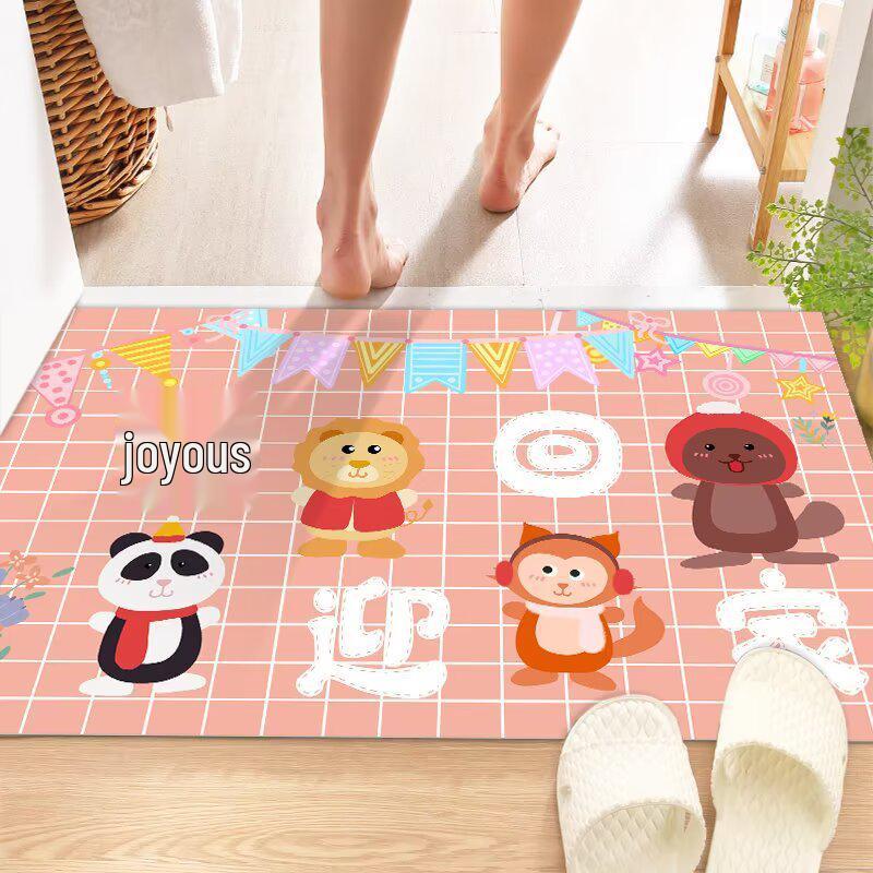 Cartoon Anti-Slip Entrance Mat for Bedroom, Bathroom, and Toilet