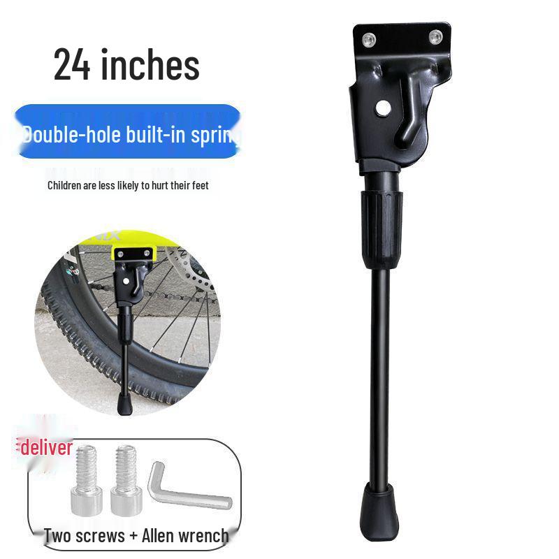 Steel Reinforced Single Leg Mountain Bike Kickstand with Two-Hole Support