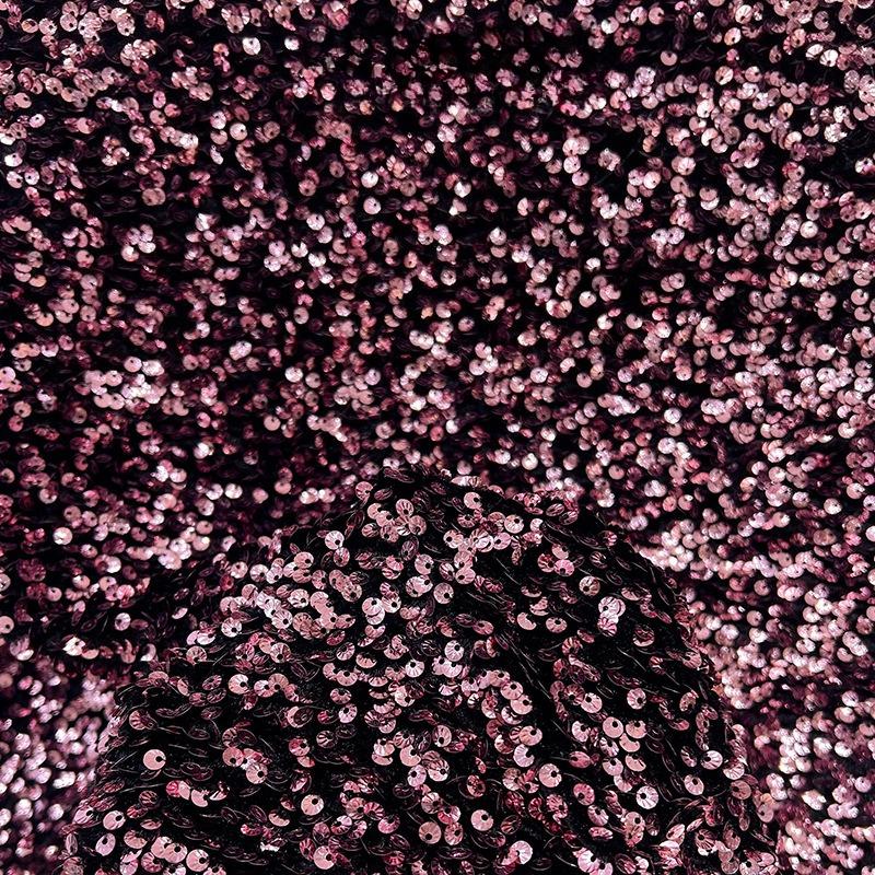 Barevná lesklá flitrová látka Olejově lesklá tylová látka Materiál na svatební šaty Různé styly Domácí flitrová látka Ozdoba oblečení