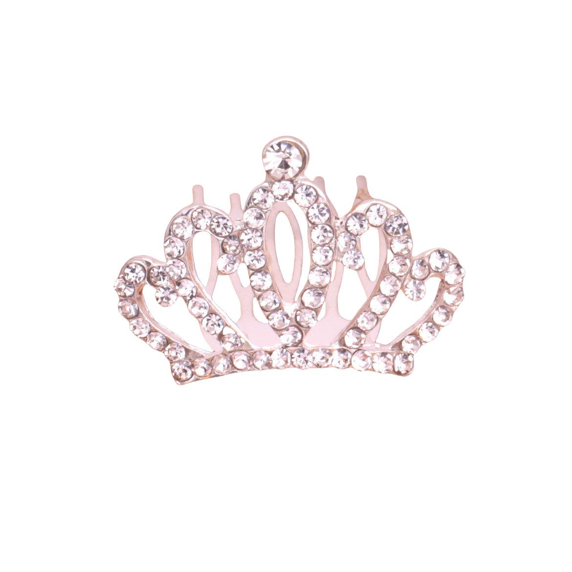 

Корейская версия Средняя страза Детская корона Девочки Праздничное танцевальное выступление Корона принцессы Гребень для дня рождения