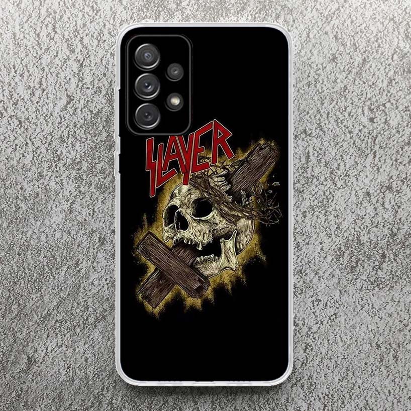 Slayer Heavy Metal Rock Band Print Soft Case for Samsung A52 A50S A51 A42 A23 A22 A12 Phone Shell A41 A31 A21S A40 A30S A20E A10