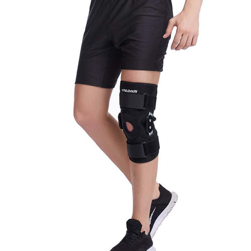 1PC Knee Brace with Dual Metal Side Stabilizers Knee Pad Support Adjustable Patella Protector Arthritis Joint Pain Sports Guard