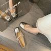 Beautiful skirt silver light mouth single shoes women's new summer Mary Jane Doudou shoes small leather shoes