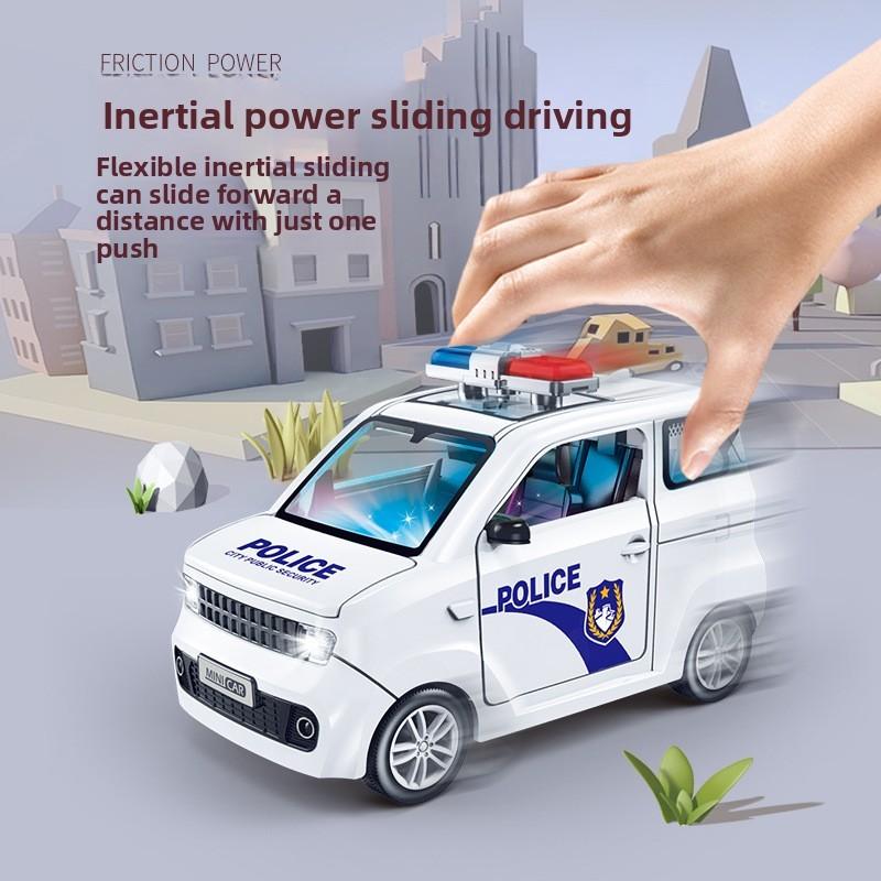 Security Police City Car Model Children Toy With Sound And Functions Light