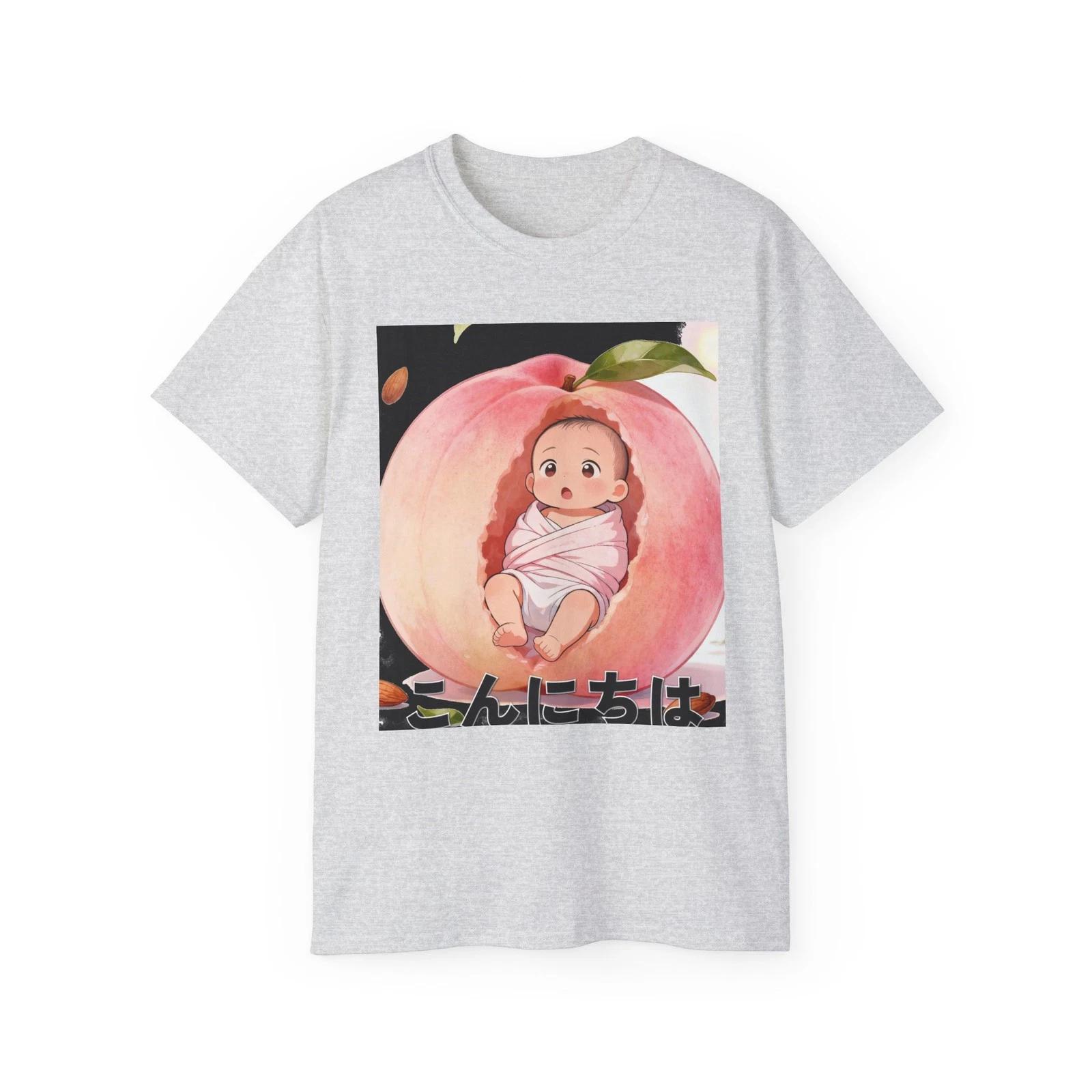 

Современная японская футболка - Момотаро - Мотив из общественного достояния M